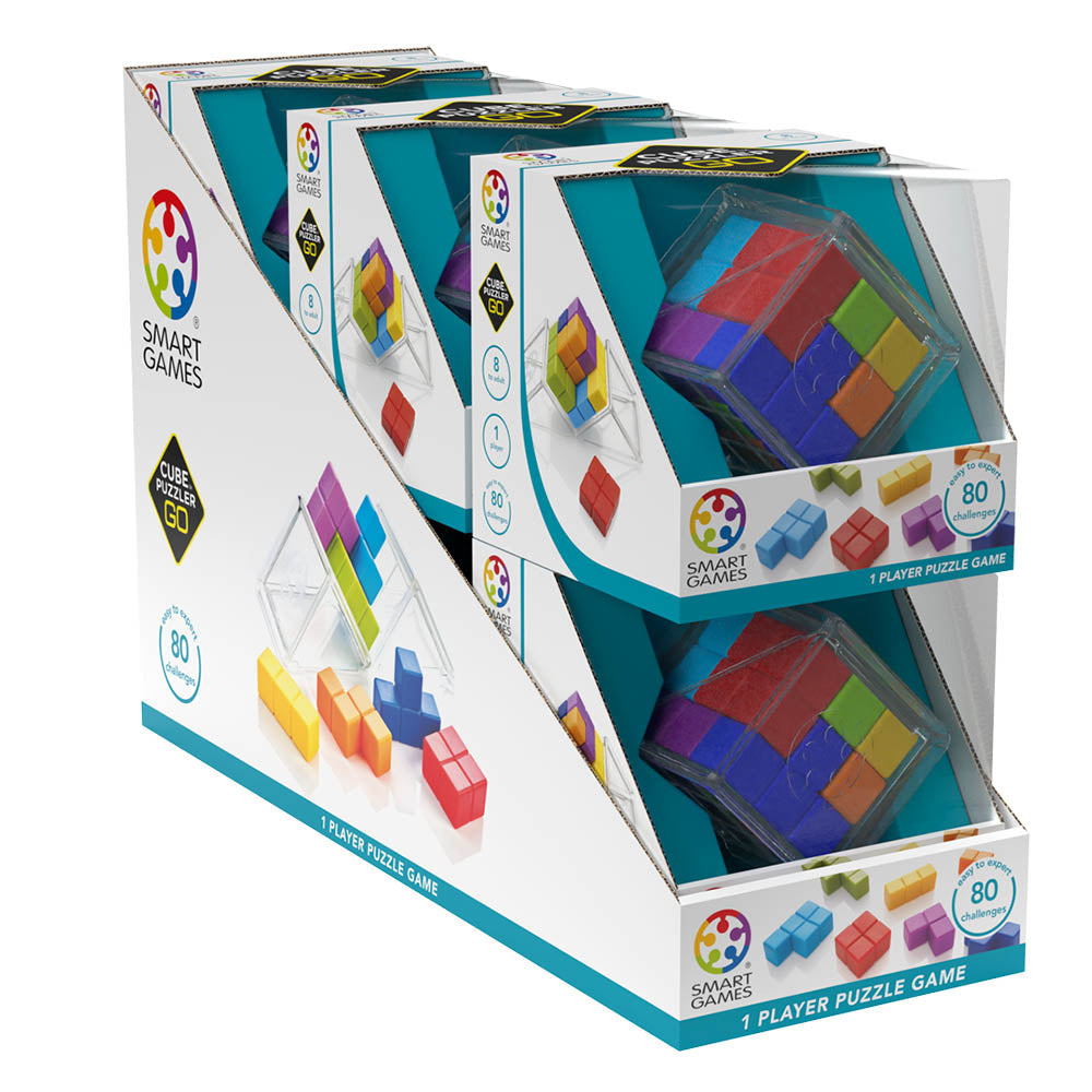 Smart Games – Cube Puzzler Go, logikai játék 80 kihívással, 8+ éves, nemzetközi kiadás