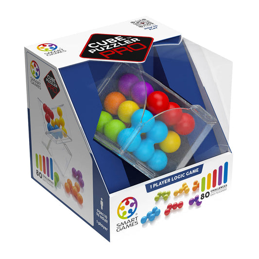 Smart Games - Cube Puzzler Pro, joc de logica cu 80 de provocari, 10+ ani, editie internationala