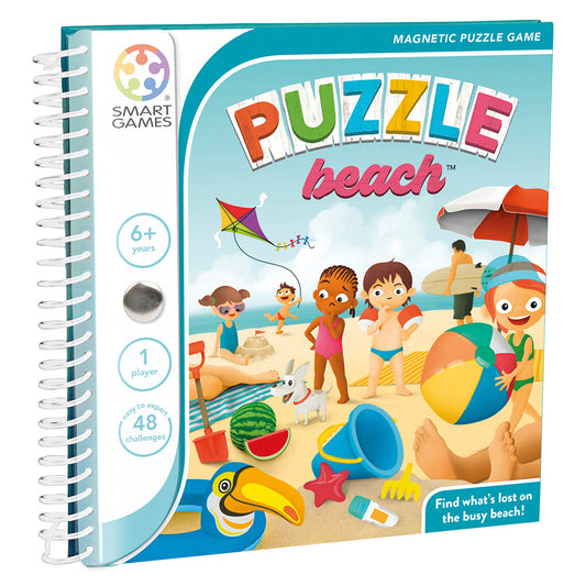 Smart Games - Puzzle Beach, joc de logica cu 48 de provocari, 6+ ani, editie internationala