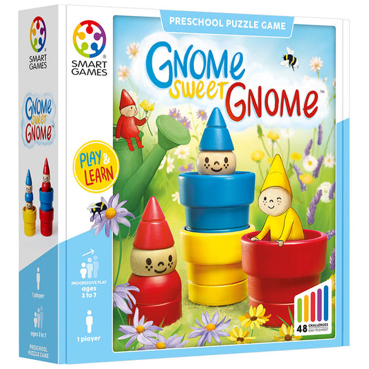 Smart Games - Gnome sweet Gnome - logikai játék 48 kihívással, 3+ év, nemzetközi kiadás