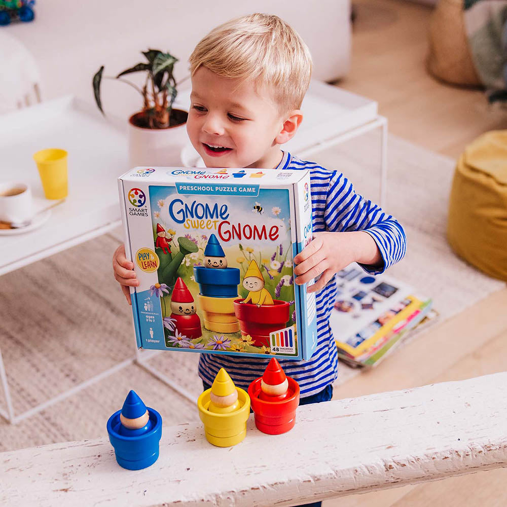 Smart Games - Gnome sweet Gnome - logikai játék 48 kihívással, 3+ év, nemzetközi kiadás