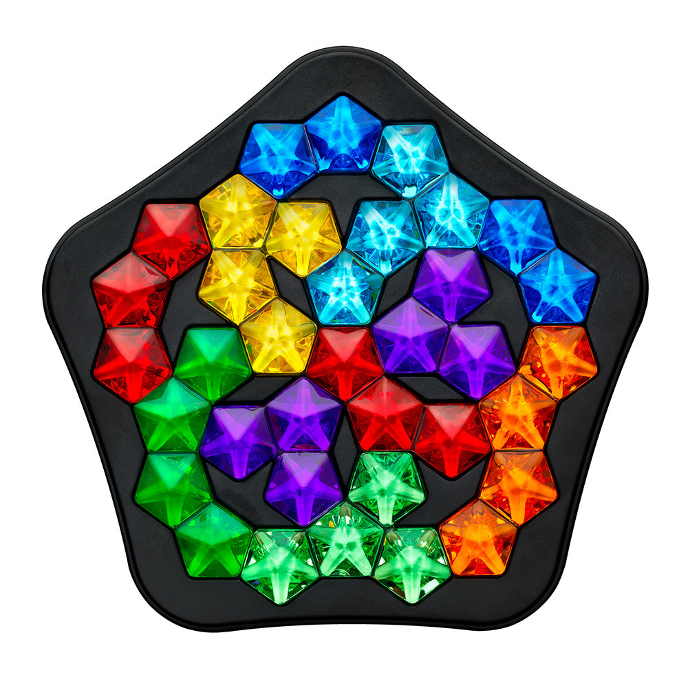 Smart Games - IQ Deluxe - Pentagon, joc de logica cu 120 de provocari, 14+ ani, editie internationala