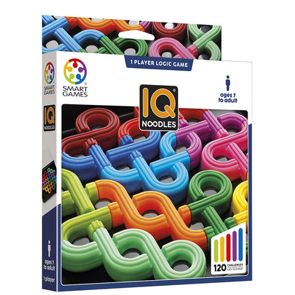 Smart Games - IQ Noodles, joc de logica cu 120 de provocari, 7+ ani, editie internationala