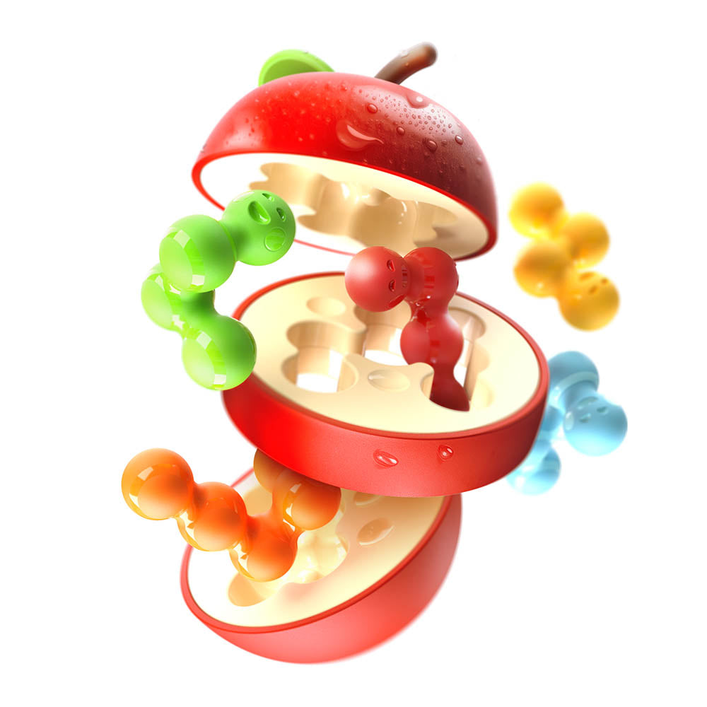 Smart Games - Apple Puzzler, joc de logica cu 80 de provocari, 8+ ani, editie internationala