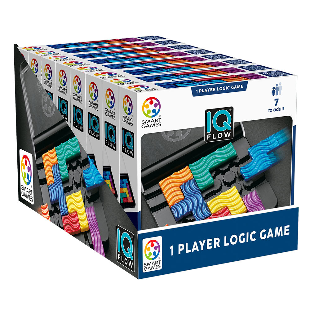Smart Games - IQ Flow, joc de logica cu 120 de provocari, 7+ ani, editie internationala