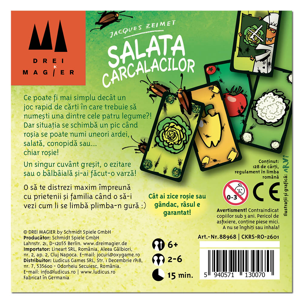 Salata Carcalacilor, joc de petrecere, lb. romana