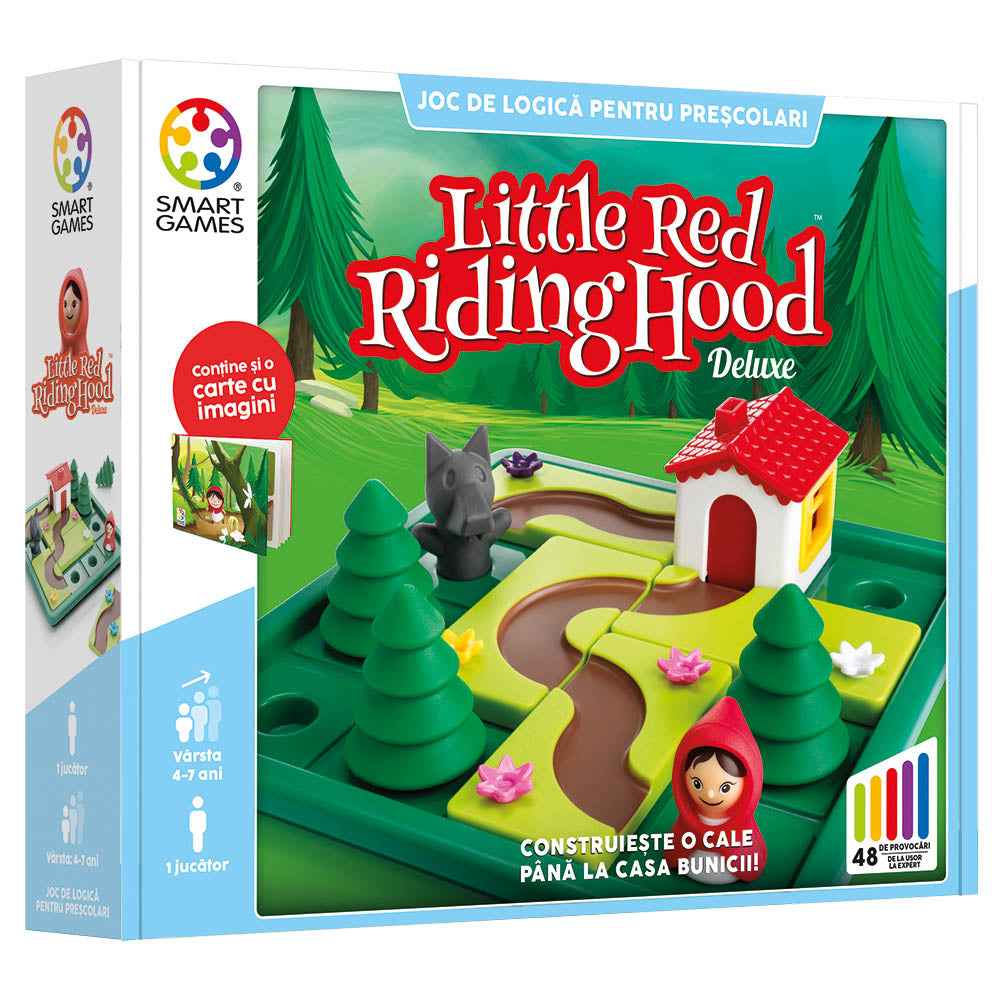 Smart Games – Piroska – Deluxe, logikai játék 48 kihívással, 4 év feletti, font kiadás. román