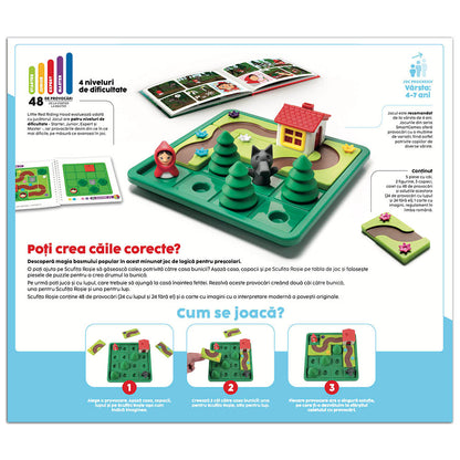 Smart Games - Little Red Riding Hood - Deluxe, joc de logica cu 48 de provocari, 4+ ani, editie lb. Romana