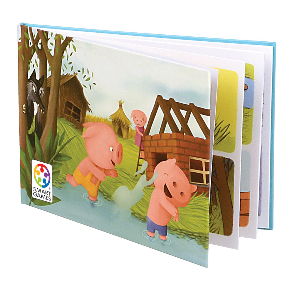 Smart Games - Three Little Piggies - Deluxe, logikai játék 48 kihívással, 3+ év, lb kiadás. román