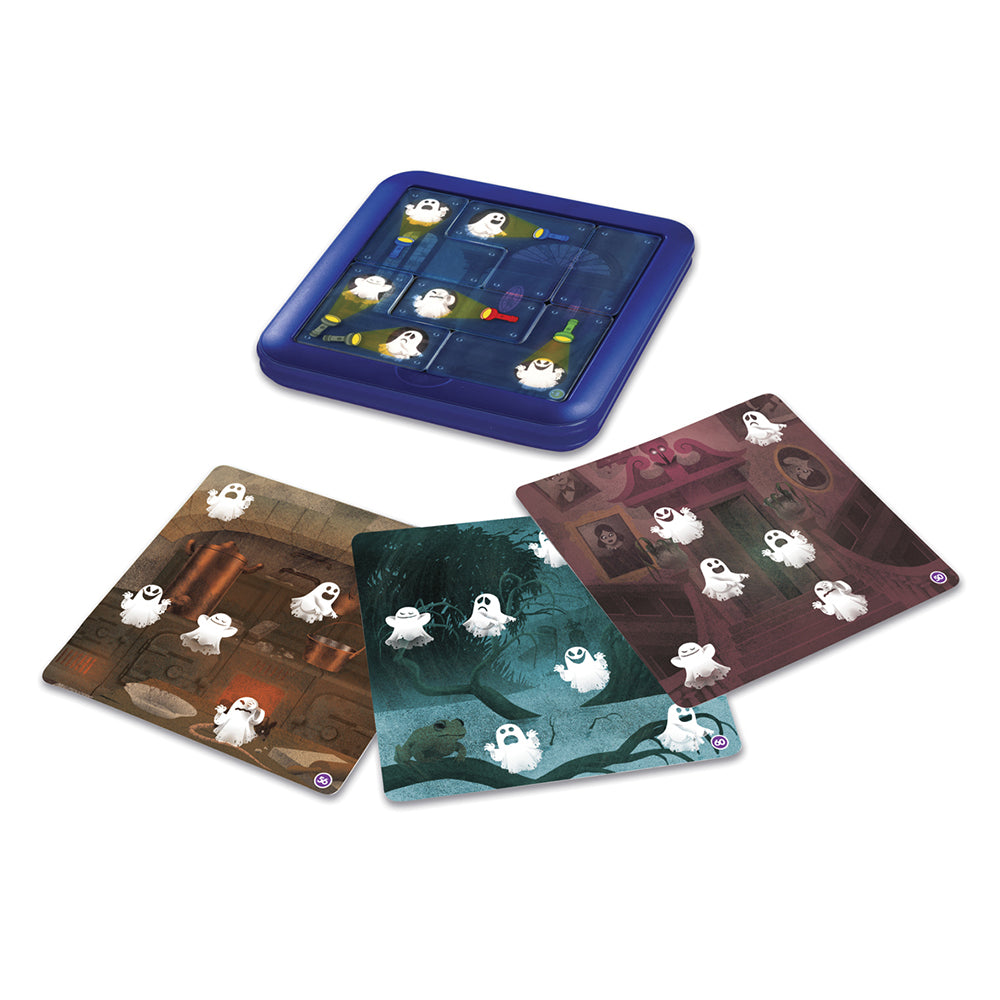 Smart Games - Ghost Hunters, logikai játék 60 kihívással, 6 év feletti, font kiadás. román