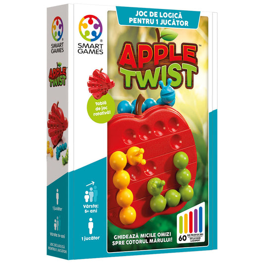 Smart Games - Apple Twist, logikai játék 60 kihívással, 5 év felett, lb kiadás. román