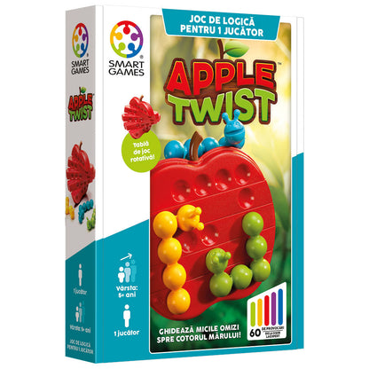 Smart Games - Apple Twist, joc de logica cu 60 de provocari, 5+ ani, editie lb. Romana