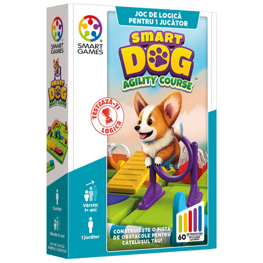 Smart Games - Smart Dog, logikai játék 60 kihívással, 7 év feletti, font kiadás. román