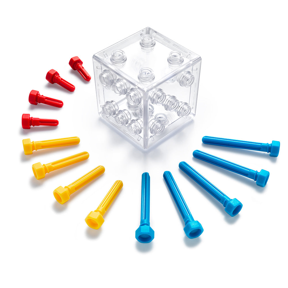 Smart Games - Criss Cross Cube, logikai játék 80 kihívással, 8 év feletti, font kiadás. román