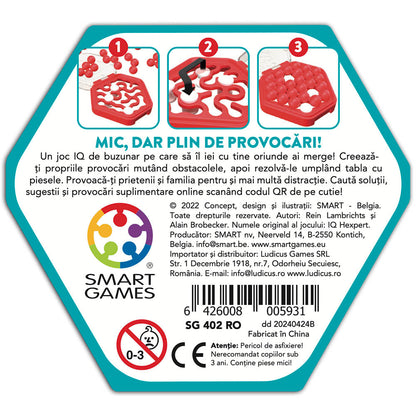 Smart Games - IQ Mini Hexpert, joc de logica, 7+ ani, editie lb. Romana