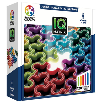 Smart Games - IQ Matrix, joc de logica cu 120 de provocari, 7+ ani, editie lb. Romana