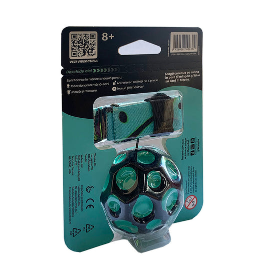 Minge hipersaritoare, cu sistem de prindere - Waboba Bounceback Moon Ball, culori asortate, RO