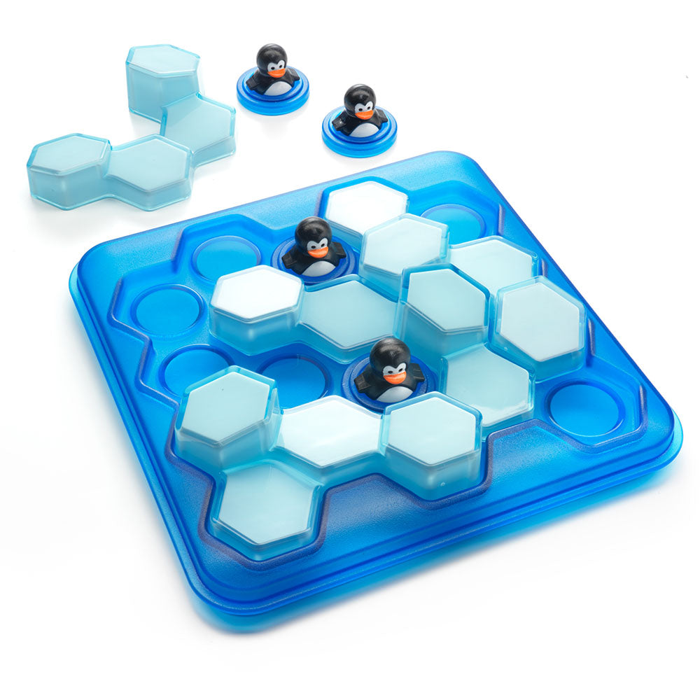 Smart Games - Penguins Pool Party, joc de logica cu 60 de provocari, 6+ ani, editie lb. Romana
