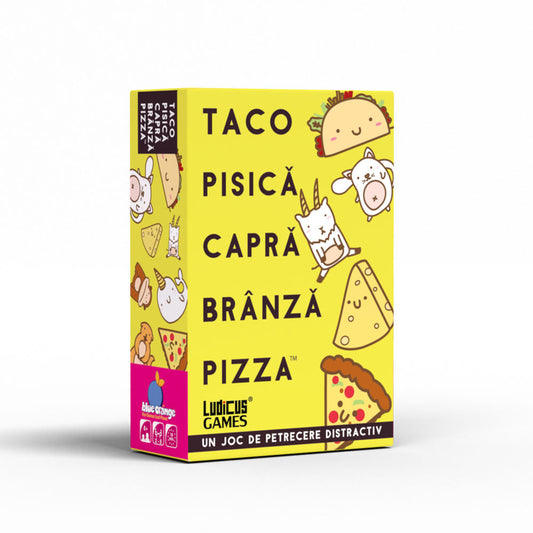 Taco Pisica Capra Branza Pizza, joc de petrecere, lb. romana