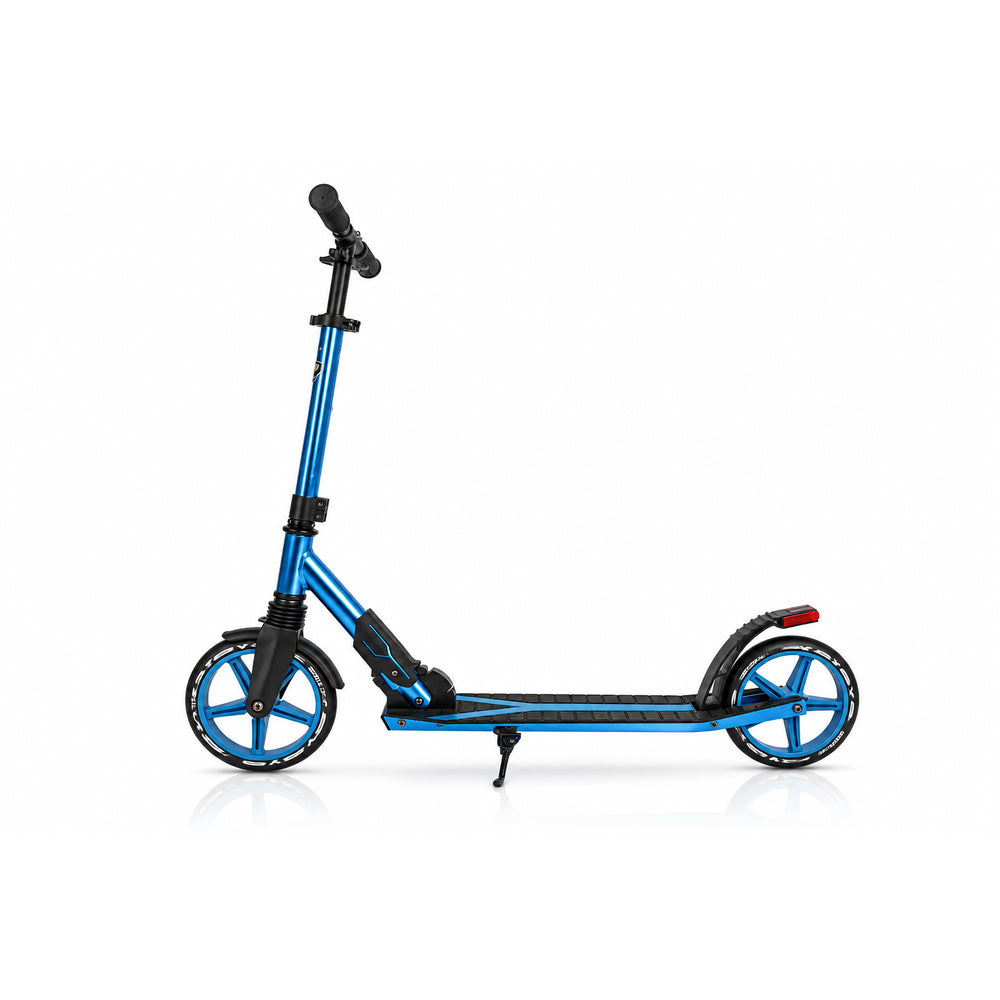 Trotineta pentru adolescenti pliabila, albastru, Lamborghini Kick'n'Roll L2-200, cu suspensie, cu cric si cu lumina de frana pe spate, 8+ ani, suport maxim 100 kg