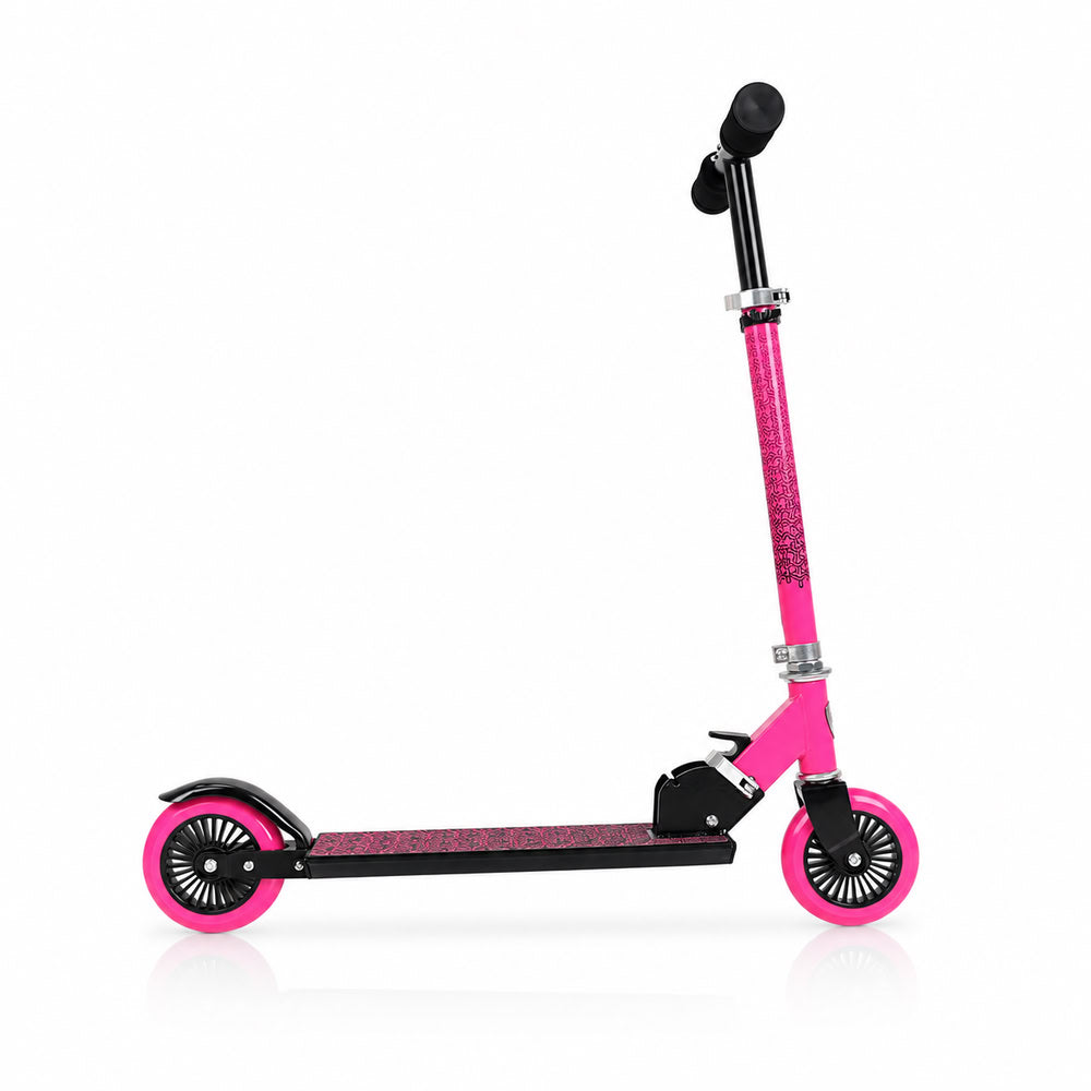 Trotineta copii pliabila, roz, Lamborghini Kick'n'Roll L6 120, ghidon reglabil, design sport, 8+ ani, suport maxim 50 kg