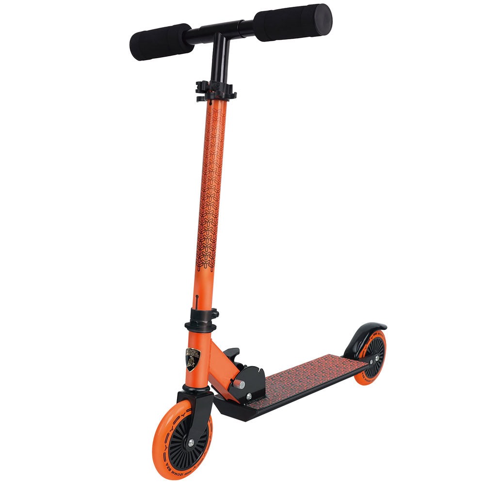 Trotineta copii pliabila, portocaliu, Lamborghini Kick'n'Roll L6 120, ghidon reglabil, design sport, 8+ ani, suport maxim 50 kg