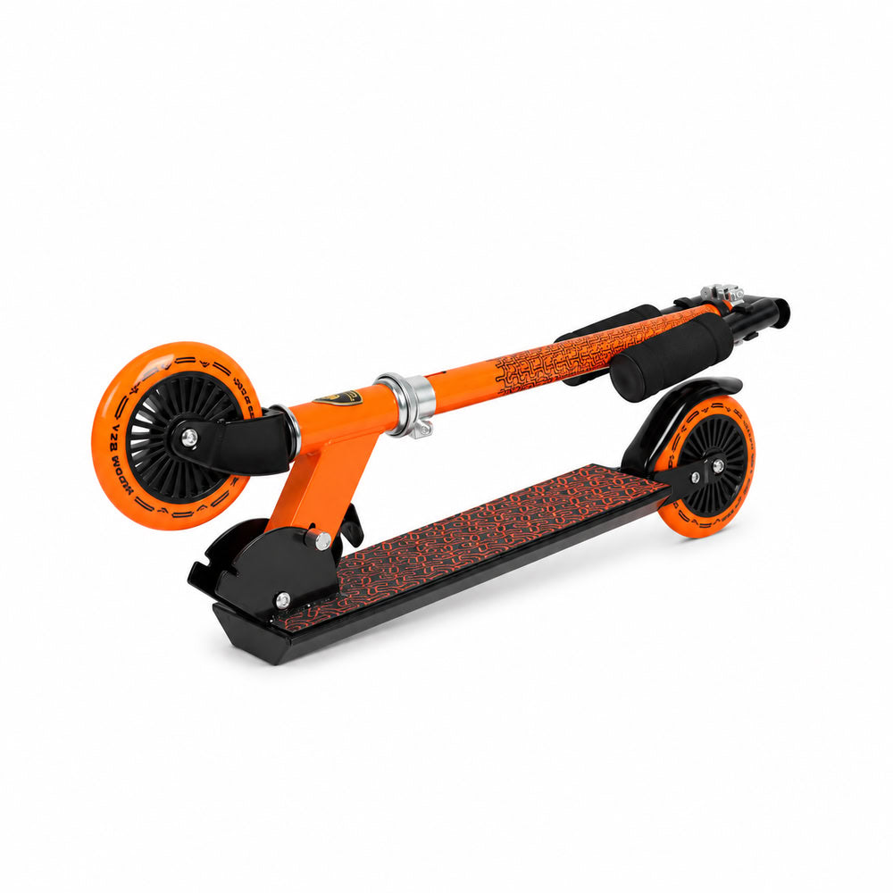 Trotineta copii pliabila, portocaliu, Lamborghini Kick'n'Roll L6 120, ghidon reglabil, design sport, 8+ ani, suport maxim 50 kg