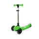 Trotineta copii pliabila, verde, Kick'n'Roll  L5 Jelly, cu 3 roti luminoase si platforma cu banda de LED multicolorata, ghidon reglabil, 3+ ani, suport maxim 50kg