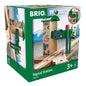 Macaz cu semafor electronic pentru trenulete BRIO, 3+ ani