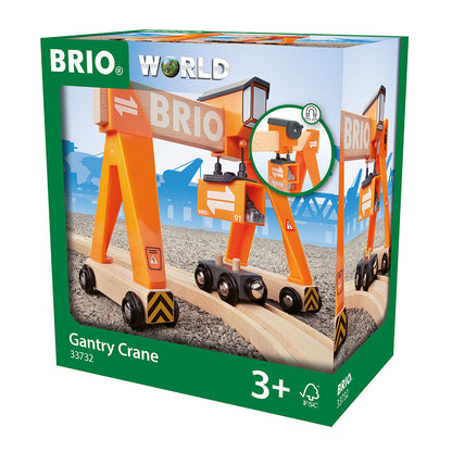Macara Gantry incarcare marfa trenulete BRIO, 3+ ani