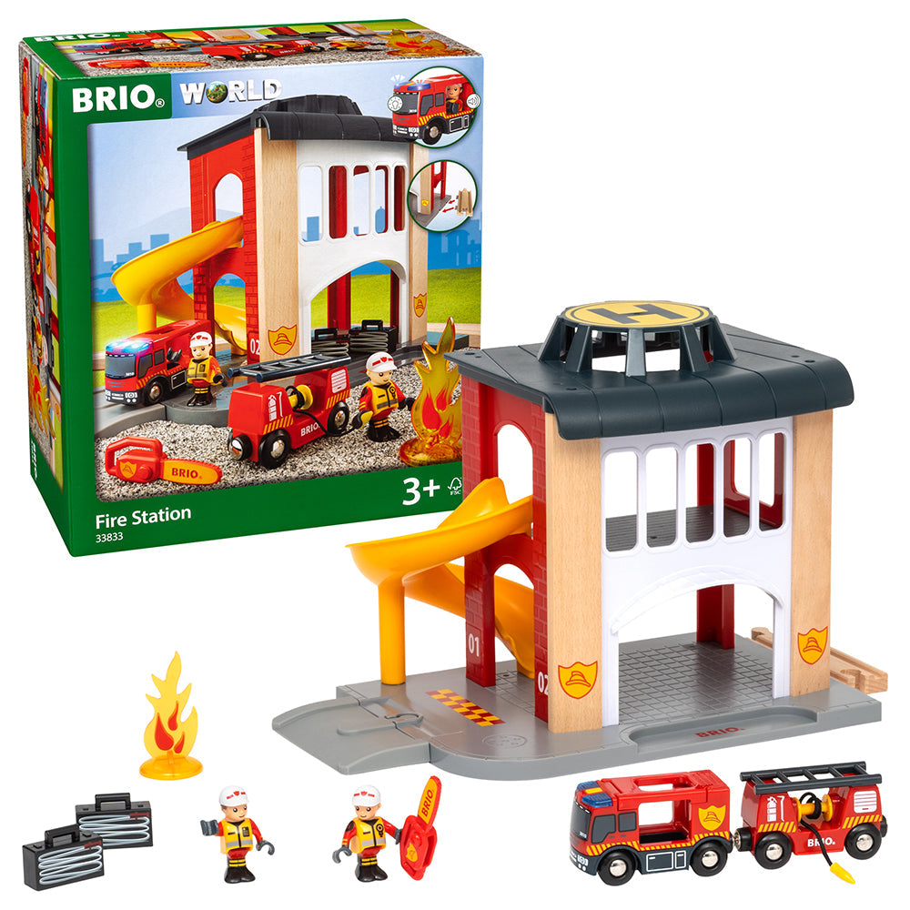 Set sectie de pompieri BRIO, 3+ ani