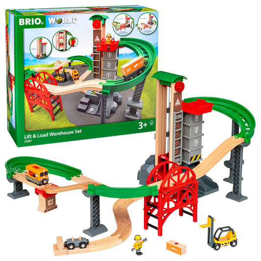 Set trenulet cu lift BRIO, 3+ ani