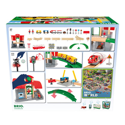Set trenulet cu gara BRIO, 3+ ani