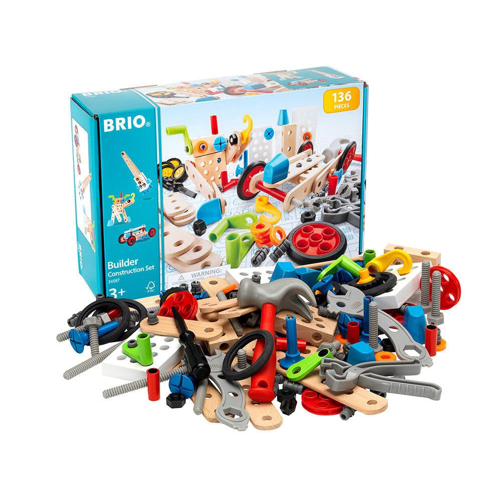 BRIO 136 részes építőkészlet játék, 3+ év