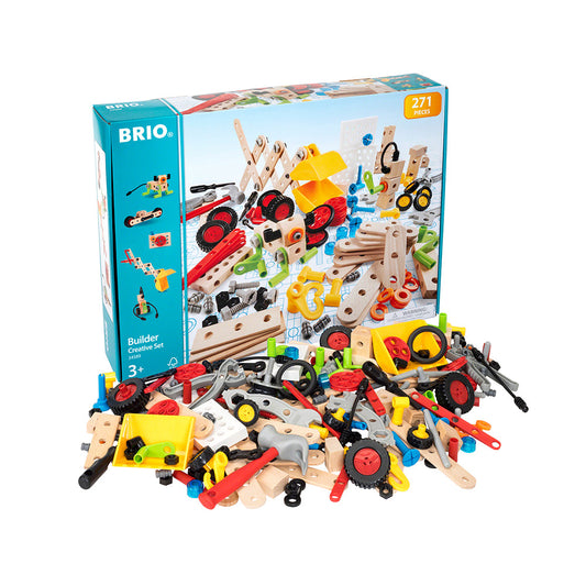 Kreatív építőkészlet játék 271 BRIO darabbal, 3+ év