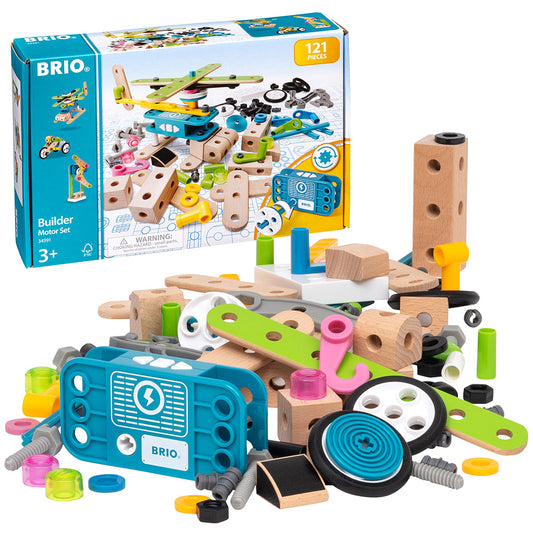 BRIO 121 darabos motorépítő szett játék, 3+ év