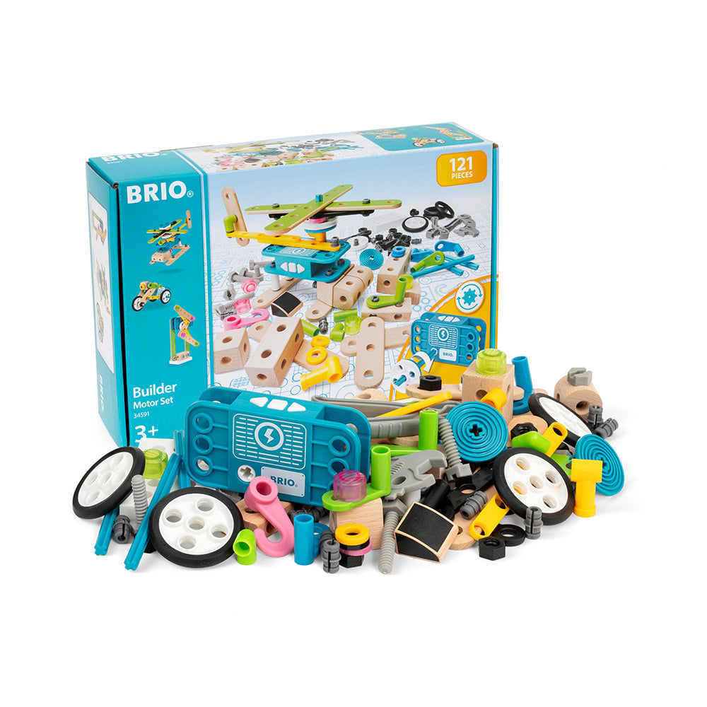 BRIO 121 darabos motorépítő szett játék, 3+ év