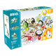 Építőszett játék lámpákkal, 123 db BRIO, 3+ év
