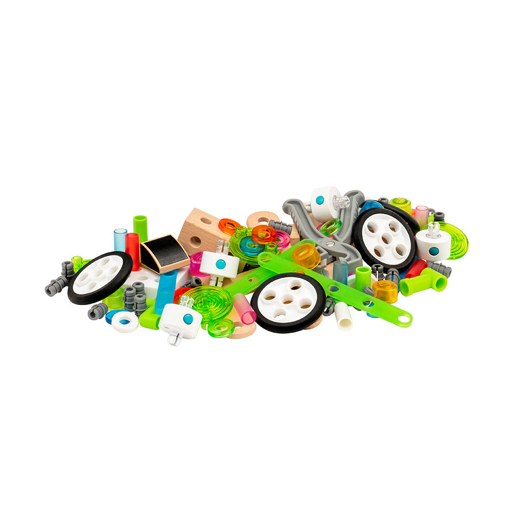 Építőszett játék lámpákkal, 123 db BRIO, 3+ év