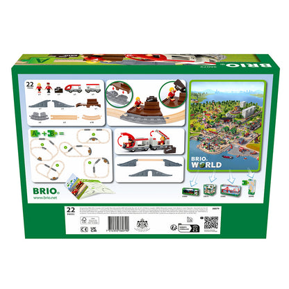 Set trenulet cu sine pentru incepatori BRIO, 3+ ani
