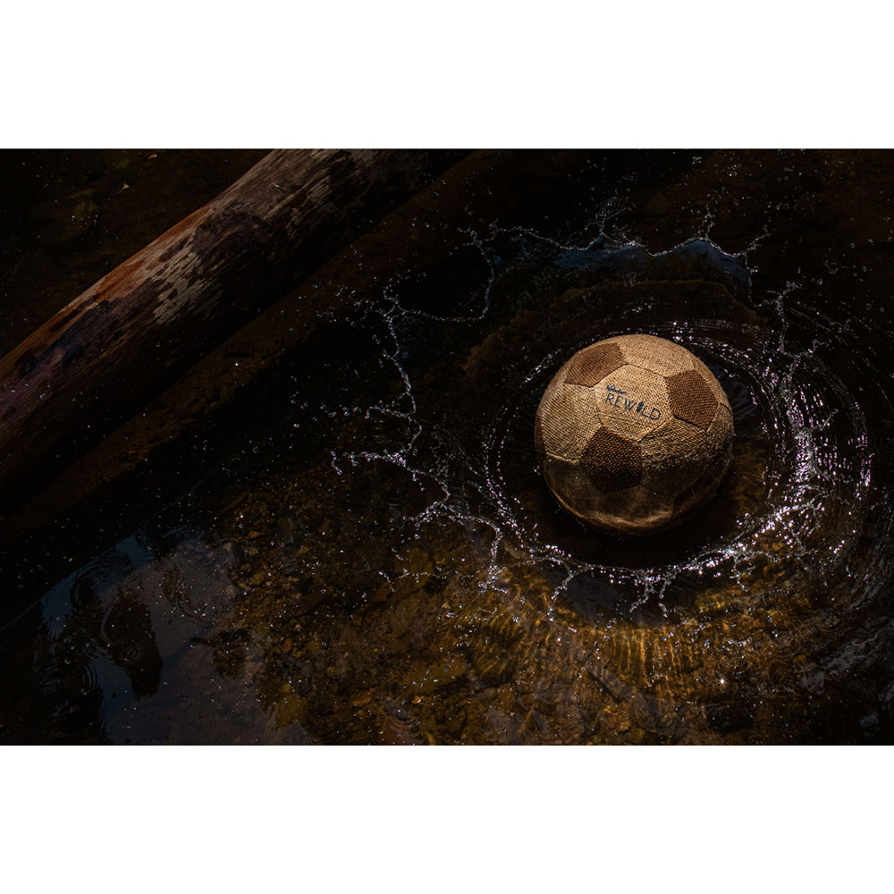 Imagine Minge fotbal ecologica Waboba Rewild, pentru plaja, nisip si iarba