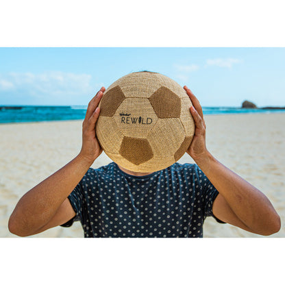 Imagine Minge fotbal ecologica Waboba Rewild, pentru plaja, nisip si iarba