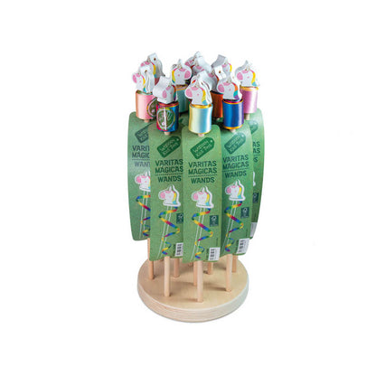 Panglica Unicorn pentru dans si gimnastica ritmica, +/-195 cm lungime, din lemn, Cayro, display cu 12 bucati