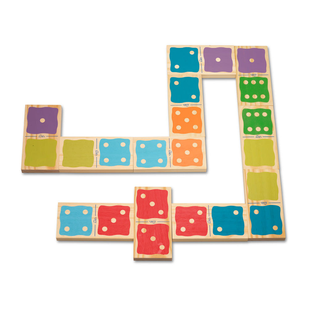 Domino gigantic Cayro, pentru copii, din lemn, Cayro