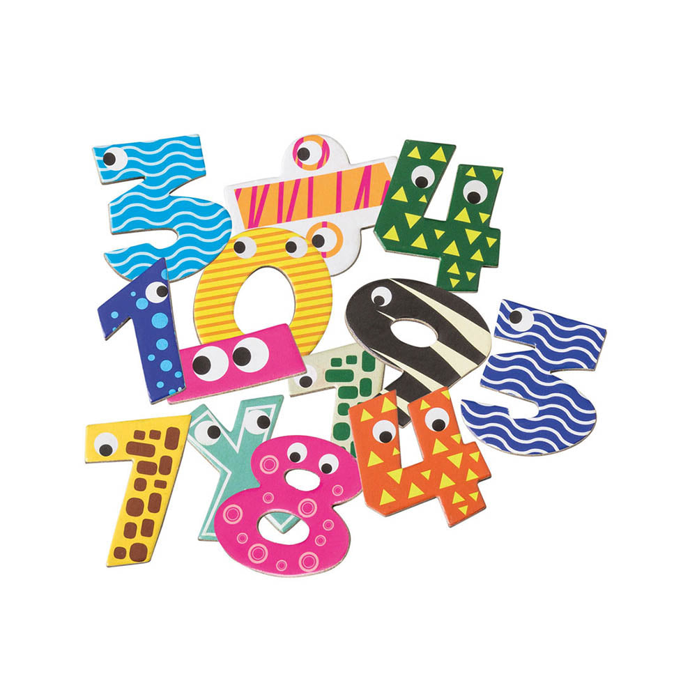 Set numere magnetice pentru copii, din lemn– 60 Piese – Cayro