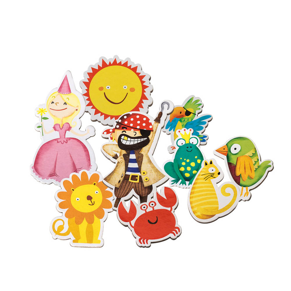 Set figurine magnetice pentru copii, din lemn– 35 Piese – Cayro