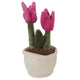 Jucarie de plus – Lalele in ghiveci - Roz, 27 cm