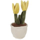 Jucarie de plus – Lalele in ghiveci - Galben, 27 cm