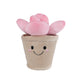 BLUSHY - Jucarie de plus –  Suculente in ghiveci - Roz, 13 cm