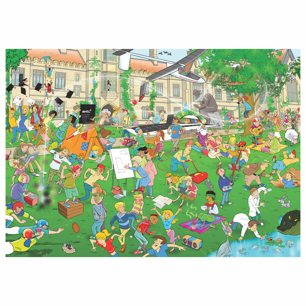 Imagine Puzzle Cauta si Gaseste - La scoala, 1000 piese- Goliath